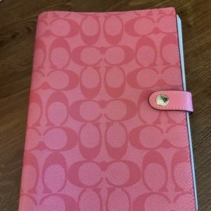 Coach Pink Lemonade Canvas Notebook Cover